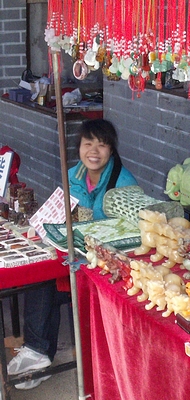 Chinese souvenir seller